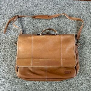 Dorado Leather Messenger Bag | Brown Leather Work Briefcase Satchel